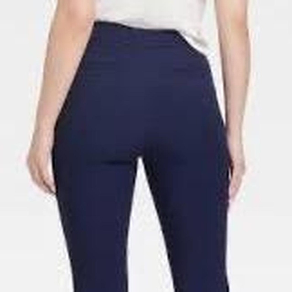 A New Day Navy Blue High Rise Skinny Ankle Stretch Pants Elastic Waist - Picture 8 of 8
